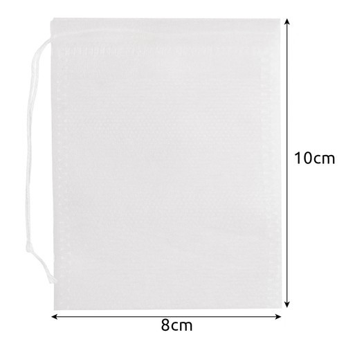 100 db-os teás zsák készlet, Ruhhy, Nylon, Fehér