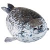 KRUZZEL Fókás plüsspárna, 50 cm, szürke