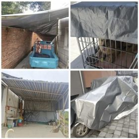 Ponyva 3x4m, szürke