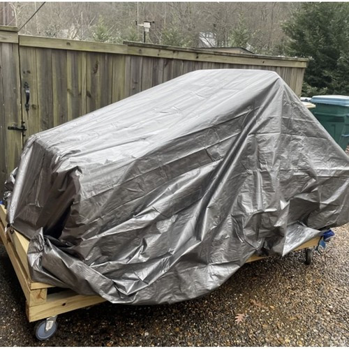 Ponyva 3x4m, szürke