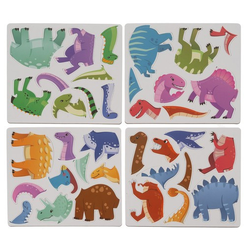 Mágneses puzzle - dinoszauruszok