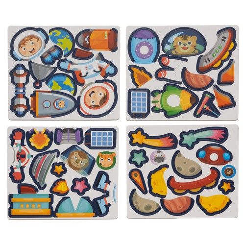 Mágneses puzzle -  tér