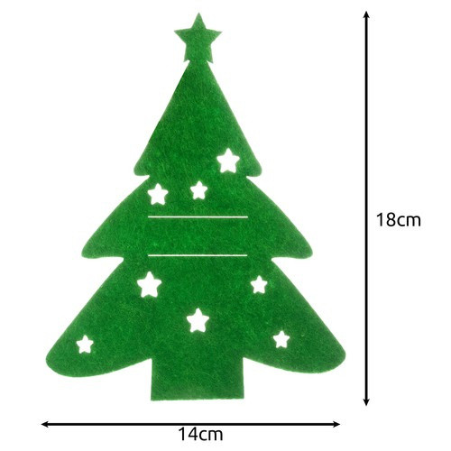 Evőeszköztartó - Karácsonyfák 12 db. Ruhhy 24824