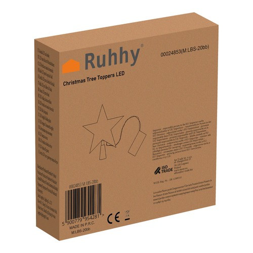 LED karácsonyfa csúcsdísz csillag