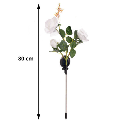 Napelemes lámpa színváltós rózsa