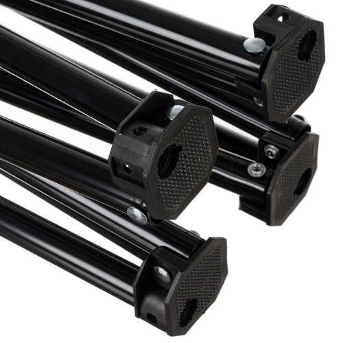 2 darabos összecsukható horgászszék és turistaasztal szett, Trizand, fekete, 80x54x52cm, 46x46x45cm