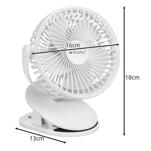 Akkus ventilátor fehér Ruhhy 25566
