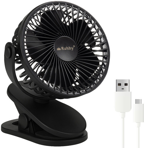 Fekete vezeték nélküli ventilátor Ruhhy 25567