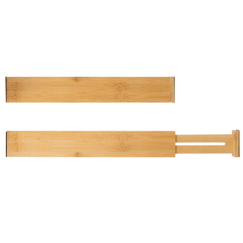 fiókrendszerező készlet, 4 db-os állítható, bambusz