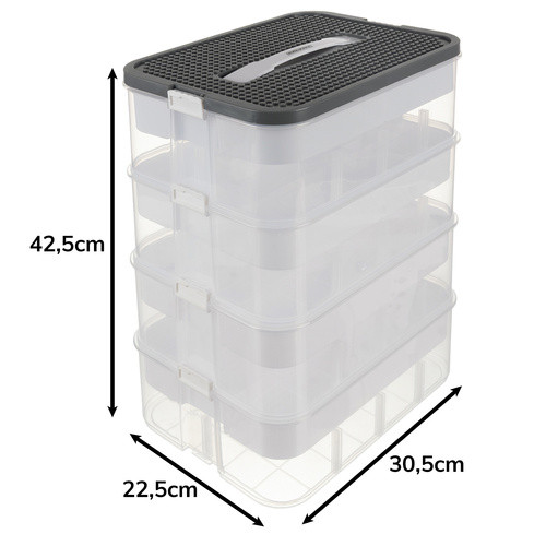 Építőjátéktároló doboz - 3 szint Kruzzel 25757