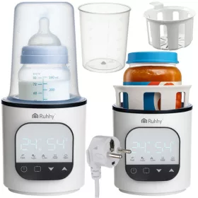   Încălzitor și sterilizator de biberoane multifuncțional Ruhhy 5 în 1, alb