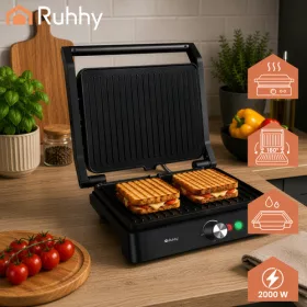 Ruhhy 26176 2000W-os elektromos grill/kenyérpirító