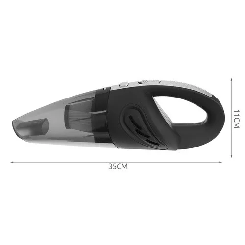 Hordozható autós porszívó, Nedves és száraz, 120 W, 2200 Mah, 3200 Pa, Fekete/Szürke