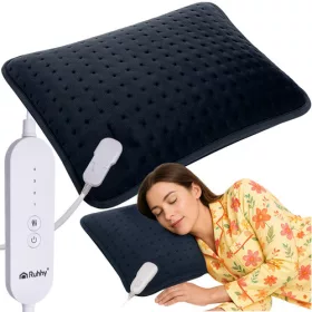   Elektromos hát- és nyakpárna, 60x38 cm, 4 hőmérséklet-beállítás, automatikus kikapcsolás, 50W, poliészter, szürke