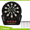 Elektronikus darts játék, 4 LED kijelző, 1-16 játékos számára, 6 darts, hangok, tábla 43x51,5 cm