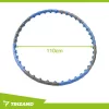 Fitness karika, 110 cm átmérő, 8 összekapcsolt szegmens, rugalmas, polietilén, kék, fekete