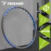 Fitness karika, 110 cm átmérő, 8 összekapcsolt szegmens, rugalmas, polietilén, kék, fekete