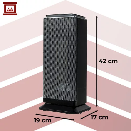 2000 W-os elektromos ventilátoros fűtőtest, állítható termosztát, időzítő, távirányító, hideg levegő funkció