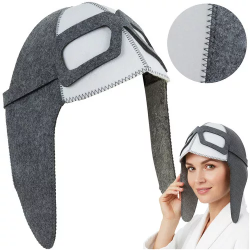 Filc szauna sapka - aviator Isomedix 26456