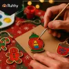 Festhető fa gömbdíszek 24 db Ruhhy 26471
