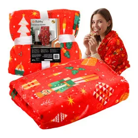 Flanel karácsonyi takaró 1,5x2m Ruhhy 26607
