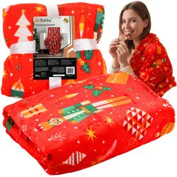 Flanel karácsonyi takaró 1,5x2m Ruhhy 26607