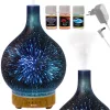 Ultrahangos légnedvesítő, aromaterápiás diffúzor, 7 színű környezeti lámpa, 200 ml
