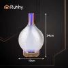 Ultrahangos légnedvesítő, aromaterápiás diffúzor, 7 színű környezeti lámpa, 200 ml