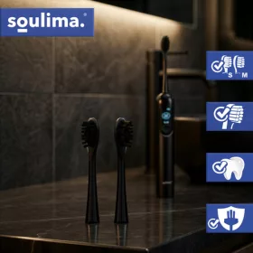 Fekete fogkefefej 2 db Soulima 26932