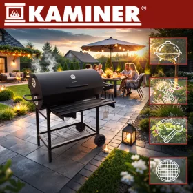 Kerti grill fedővel 108x67x96cm Kaminer