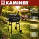 Kerti grillsütő fedéllel 82x51x117cm Kaminer