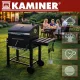 Kerti grillsütő fedéllel 116x55x120cm Kaminer
