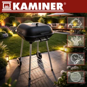 Kerti grill fedővel 53x77x46cm Kaminer