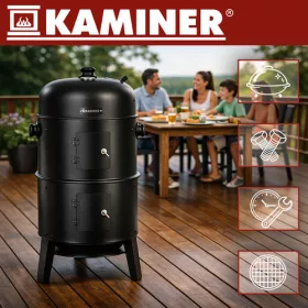 Kerti grillsütő fedéllel 44x80x42cm Kaminer
