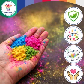 Holi színpor készlet 10x100g Holi Cow 27334