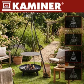 Kaminer 190x70cm állványos kerti grill