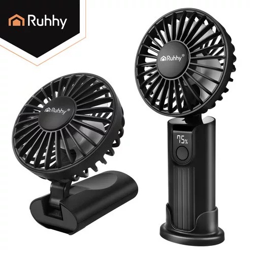 Ruhhy Mini fekete kézi ventilátor