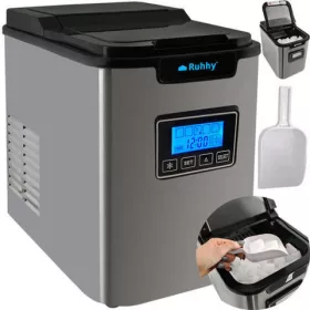   MT MALATEC 120 W jégkockakészítő gép, legfeljebb 12 kg / nap, LCD képernyő, levehető tartály