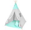 Teepee sátor gyerekeknek menta csillagok