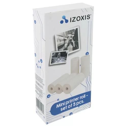 Set mini hârtie pentru imprimantă termică pentru fotografii, etichete, 56x25 mm, 5 buc.