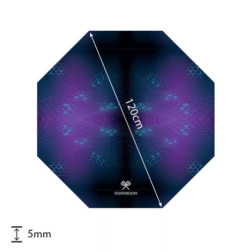 Dunmoon gaming székalátét, nyolcszögletű, csúszásmentes, vízálló, 120x120cm