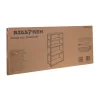 Bigstren fém tárolópolc, 5 polc, 180x90x40 cm, 1000 kg teherbírás, fekete