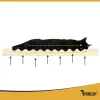 Pat ortopedic pentru animale de companie, mărimea M, spumă și poliester, bază antiderapantă, husă cu fermoar, negru