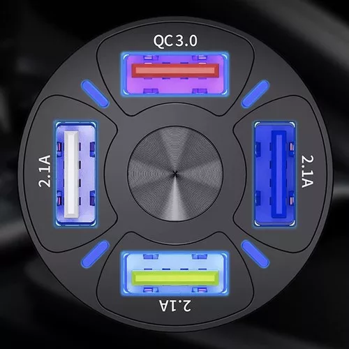 4x USB autós töltő + Xtrobb 19907 kábel
