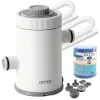 Intex 26602 Hydro Aeration medence szűrőszivattyú, szűrőteljesítmény 1250 l/h, alkalmas keretes medencékhez, átmérőig 305 cm, kompatibilis H típusú patron szűrő