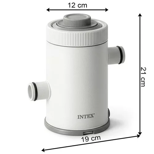Intex 26602 Hydro Aeration medence szűrőszivattyú, szűrőteljesítmény 1250 l/h, alkalmas keretes medencékhez, átmérőig 305 cm, kompatibilis H típusú patron szűrő