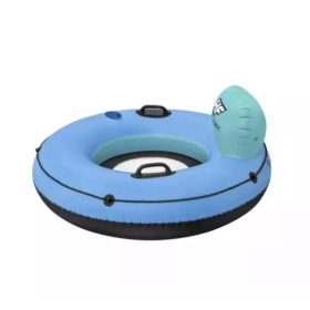   Úszógumi háttámlával és pohártartóval, Bestway, 119cm, kék