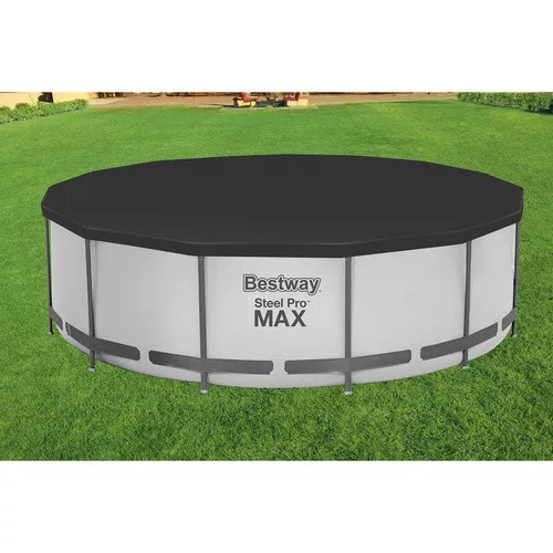 Fedett medencetakaró 366 cm-es keretes medencéhez BESTWAY 58037