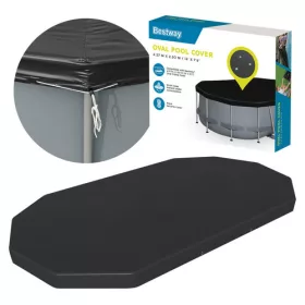 Fedett medencefedés 427x250 BESTWAY58425 kerethez