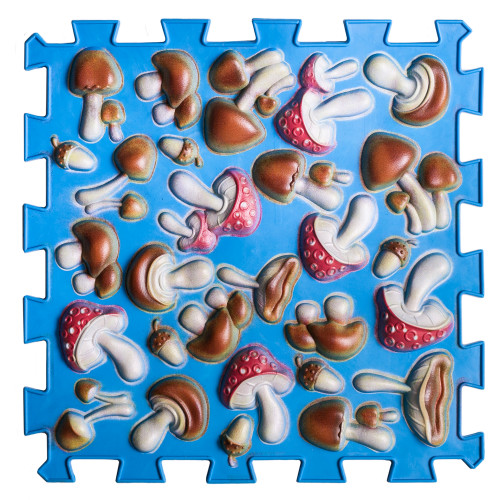 Ortek Gomba Puzzle Színes Világoskék 1 elemből álló masszázs szőnyeg, 1 modul 26X26cm